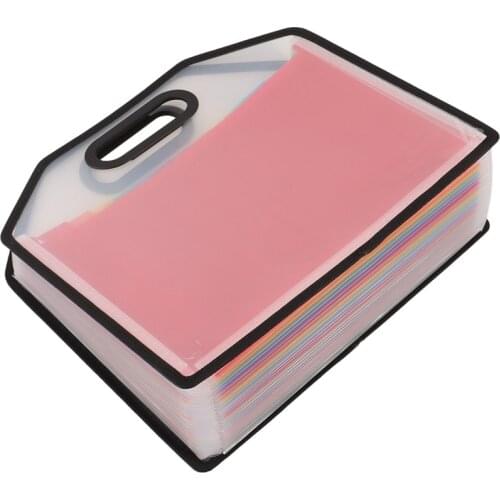 Expanding File Folder Document with Handle, A4 Letter Size File for Business,School