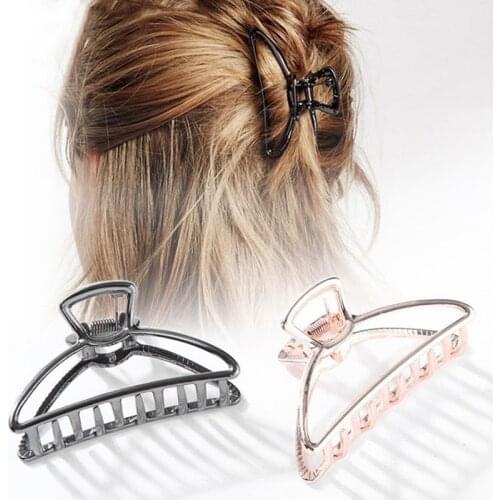 Luxury Women Hair Claws Hair Crab Clamp Hairgrip Plastic Hair Clip Claw Hairdressing Tool Hair Accessories for Women Party
