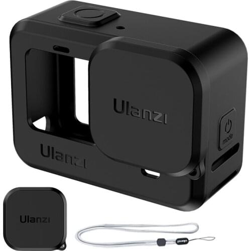 Ulanzi Gopro 9 Silicon Case+Lens Cover+Hand Strap for GoPro Hero 9 Black Protective Housing Action Camera Accessories