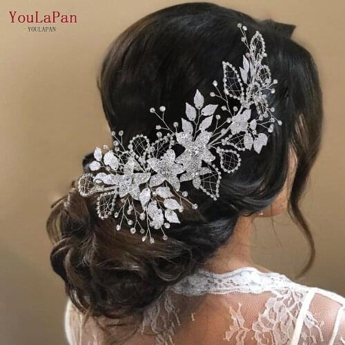 TOPQUEEN HP282 Silver Golden Wedding Headband Bridal Headpieces Luxury Bridal Hair Accessories Bridal Crown Women Hair Jewelry