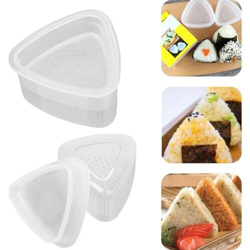 2pcs Triangular Sushi Mold Rice Ball Mold Food Press Sushi Cooking Seaweed Mold Japanese Bento Accessories Kitchen Gadgets