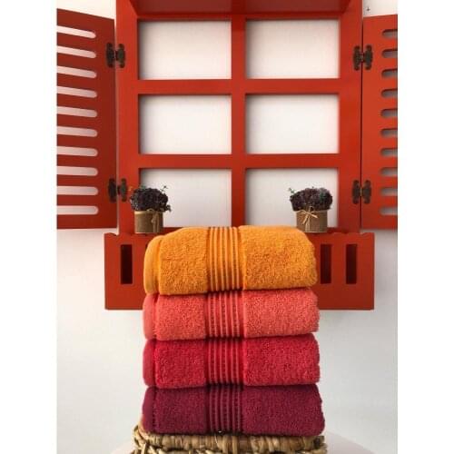 Turkish %100 Cotton Rainbow 4-Towel Set