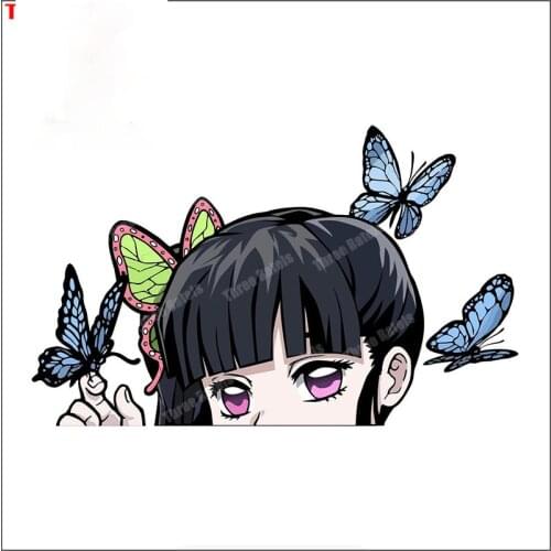 Car Sticker Funny Anime Girl for Car-Styling Auto Tool Suitable for Fuel Tank Cap Bumper Good Quality Waterproof Sun Protection