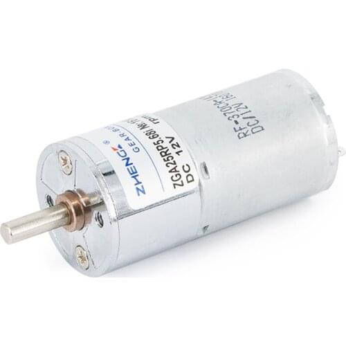 1PCS DC Geared Motor 4mm Shaft Diameter 2 Terminal Connector 24 x 31mm Motor