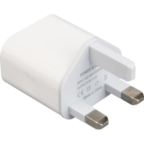 10 pcs Tideseer UK USB Charger Adapter Wall Mobile Phone Plug for Samsung Xiaomi Huawei AC DC USB Port