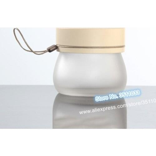 100g Empty Cosmetic Facial Cream Refillable Glass Container 100ml Beauty Mask Storage Bottle Matte Glass Medicine Ointment Jar