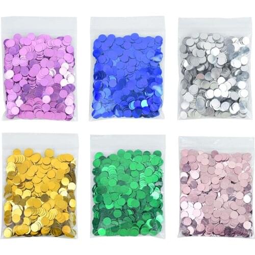 15g/pack 6mm Mix Color Round Sequin Confetti Baby Shower Wedding Party Throw Confetti Sprinkles Table Decoration DIY Accessories