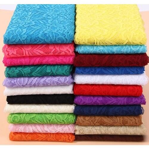 2Meters/Lot 15cm Soft Elastic Stretchy Lace Trimming DIY Clothing Dress Underwear Fabric Crafts Material White Black Lace Ribbon