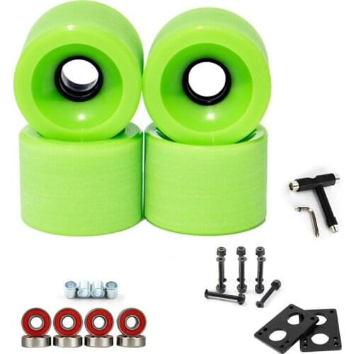 4Pcs 70X51mm Surf Skateboard Wheels Longboard Low Noise Wear-Resisting Road Field Skating With Tool And Gaskets