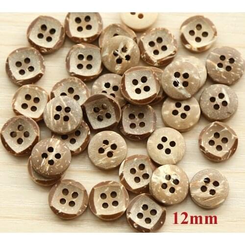 50pcs/lot Natural coconut shell buttons,12mm, accssories sewing (ss-1248-720)