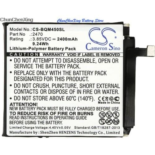 Cameron Sino 2400mAh Battery 2470 for BQ Aquaris A4.5, Aquaris A4.5 4G, Aquaris M4.5, Aquaris M4.5 4G