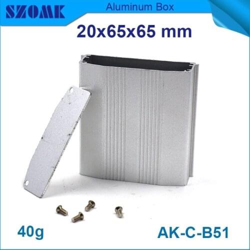 Aluminium tool case 10 pcs/lot which in silver color and hold pcb electric box metal fit PCB size : 16x54.6mm