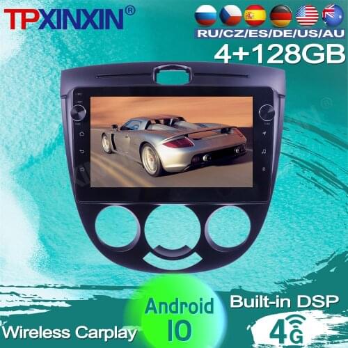 4+128G For Buick Excelle 2004 - 2008 Android 10 Car Radio Tape Recorder Video Multimedia Player GPS Navigation AI Vioce Control