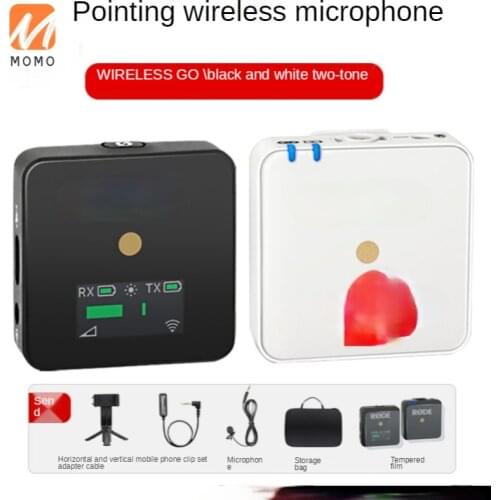 Wireless Microphone Bee Second Generation One Drag Two Sound Recording Microphone Mobile and Vlog Video Live Stream Microphone