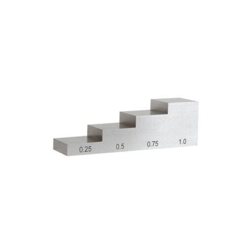 4 Step block Wedge Calibration Block 1018 Steel test block 0.25"-0.5"-0.75"-1"