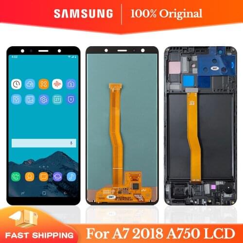 6.0'' Original For Samsung Galaxy A7 2018 A750 SM-A750F LCD Display with Touch Screen Digitizer Assembly For Samsung A750 LCD
