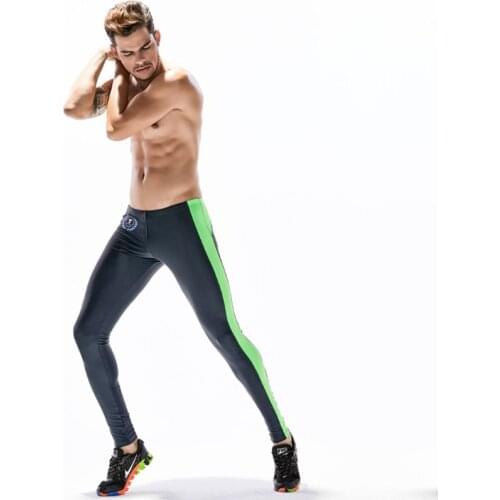 Elastic men fitness tight pants summer male sweatpants man sportswear running jogging pants low waist sexy fitness trousers
