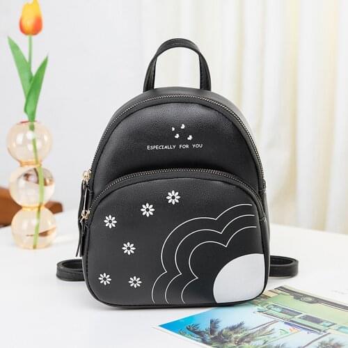 Feminina Shoulders Small Backpack For Women Mochila Floral Purse Mobile Phone Messenger Bag Bolso Mujer sac a main femme 2021