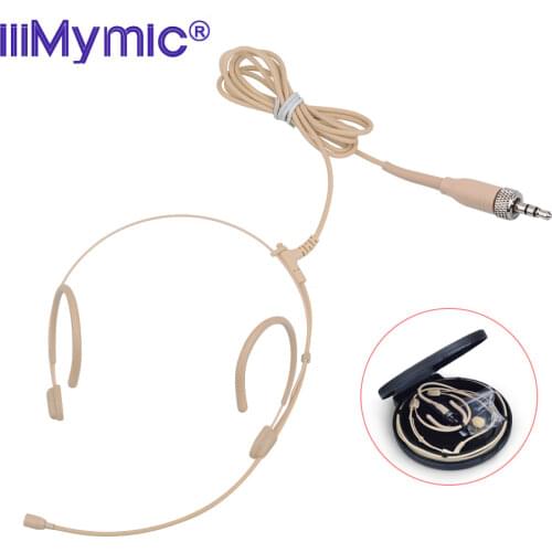 3.5mm Plug Headset For Sennheiser Wireless Body-Pack Transmitter Can Telescopic Change Right or Left Can Bend Freely