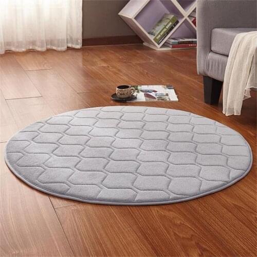Round Velvet Carpets For Living Room Soft Area Rug For Home Bedroom Coffee Table Floor Mat Computer Chair Carpet Cloakroom Mats