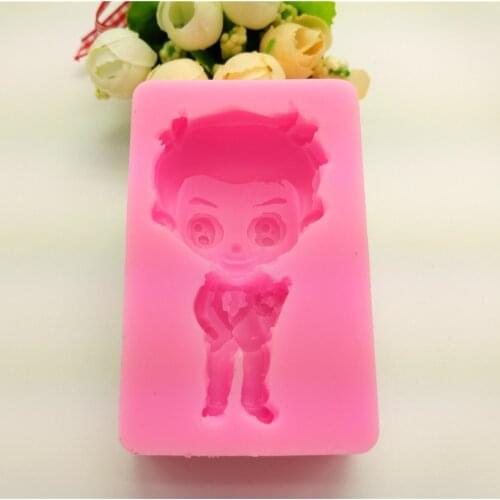 Cartoon Gentleman Silicone Mold, DIY Soap Mold, Cake Decorating Tools, Kitchen Accessories LH07