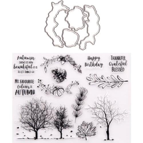 2020 New Arrival Christmas Tree Pumpkin Stamps and Metal Cutting Dies DIY Scrapbooking Card Stencil Paper Craft