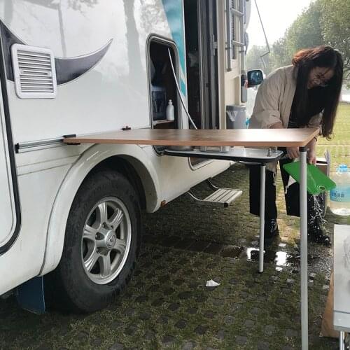 New RV Detachable Folding Table Legs High-Quality Lifting Tables Outdoor Aluminum Alloy Fixings Commercial Vehicles Accessories