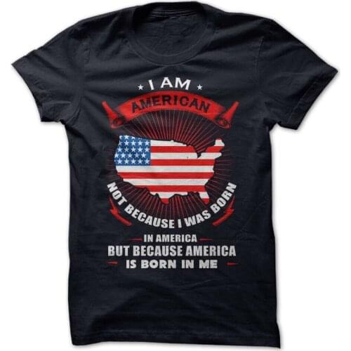 America T-Shirt America July 4th 1776 Patriotic Shirt USA Tee Born Here