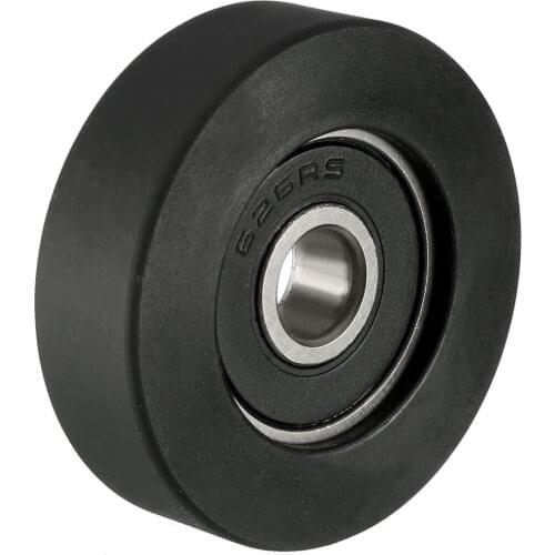 Uxcell Roller Idler Bearing Pulley Sliding Conveyor Wheel 6x30x9mm black