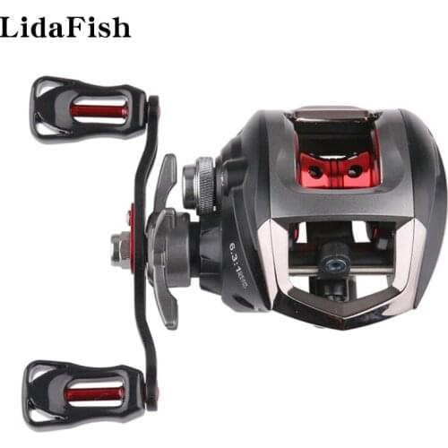 LIDAFISH Brand LP200 10kg Max Drag Baitcasting Reel Gear Ratio 6.3:1 High Speed 195g Fishing Reel Fishing Tackle