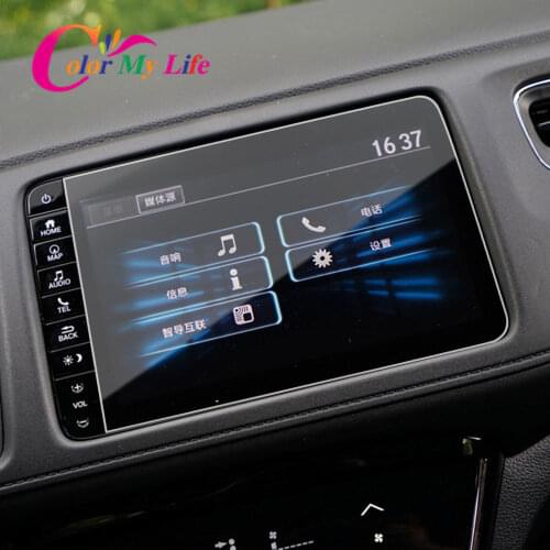 Car GPS Navigation Screen Protective Film Stickers Fit For Honda HRV HR-V Vezel 2014 2015 2016 2017 Accessories