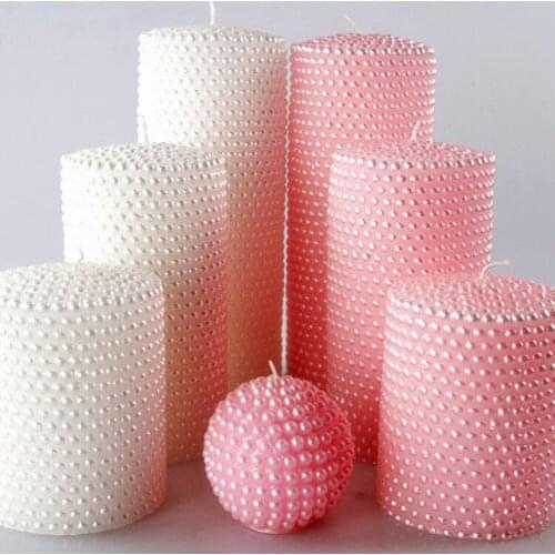 Beads cylinder silicone candle mould soap mold