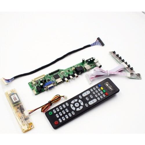 LCD TV driver board with TV AV VGA Audio USB HDMI-compatible for 19 inch lcd panel 1440x900 M190MWW4 R0 M190PW01 V6 LTM190BT03