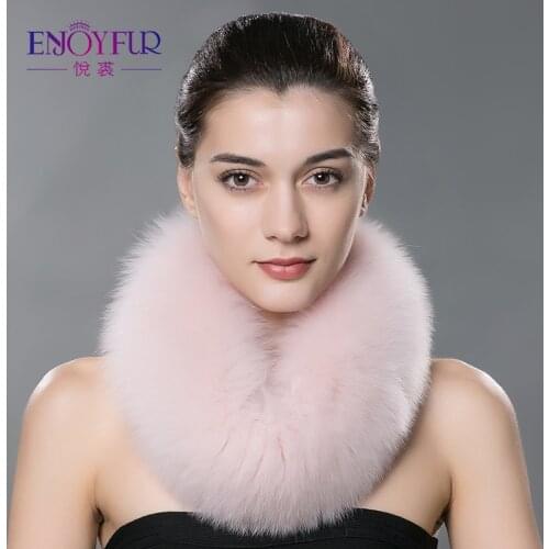 Winter women fur scarf real fox fur scarves warm neck fur collar shawl brand new fashion fur ring wrap for women