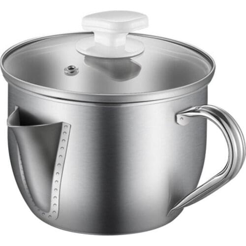 1000ML Stainless Steel Multifunction Kitchen Tools Gravy Oil Soup Fat Separator Grease Filter Strainer Pot Kitchen Cooking Tool