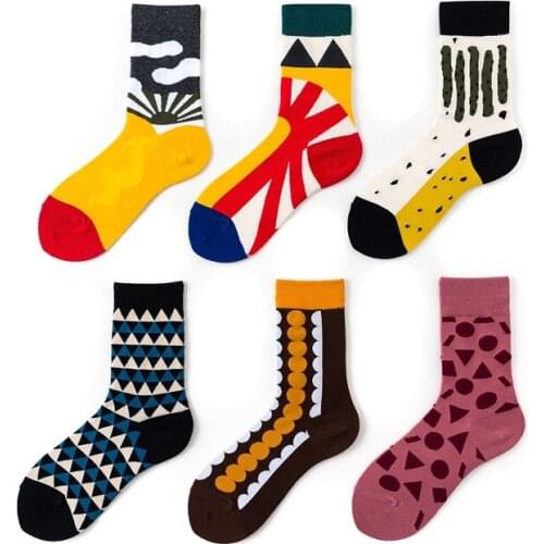2 pairs/lot =4 pieces Funny Cotton Socks Women Personalized Long Socks Women Casual Cotton Socks Women