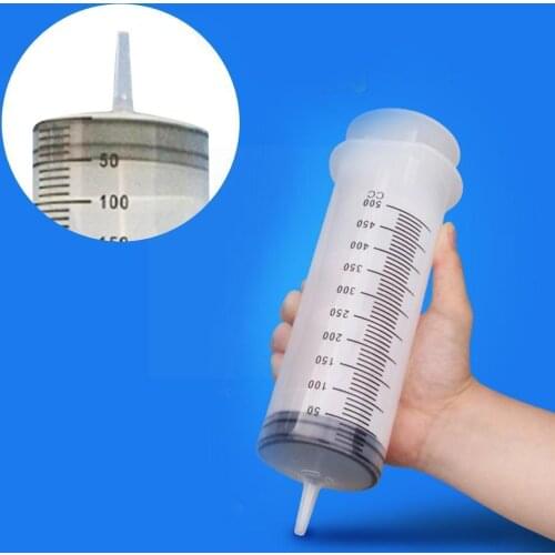 200mL/300ML Reusable Plastic Syringes Feeder Cleaning Feeding Measuring Sterile Syringe Enema Douche Nutrient Cat To D1I2
