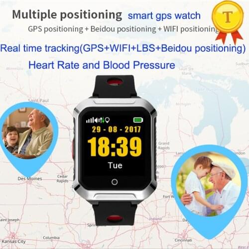 2021 Elderly Smartwatch fall alarm SOS Wifi GPS LBS Tracking Sim Card ip67 Waterproof Smart Watch Gps Tracking gps Watch For old