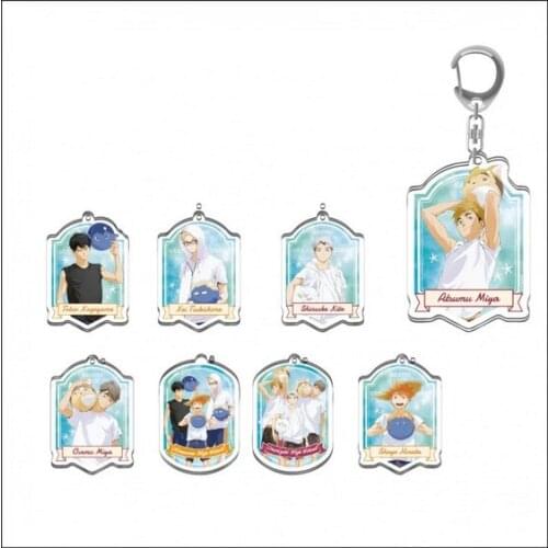 Anime Haikyuu!! Hinata Shoyo Tobio Kageyama Sugawara Koushi Bags Pendant Keychain Keyring Decorate Collectible Gifts Cosplay