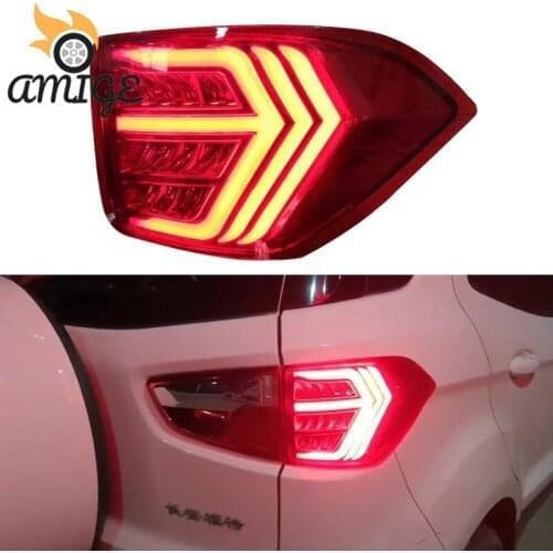 Car LED Taillights For Ford Ecosport 2013 2014 2015 2016 2017 2018 2019 Tail Light Back Brake Light Reflector Rear Fog Lamps