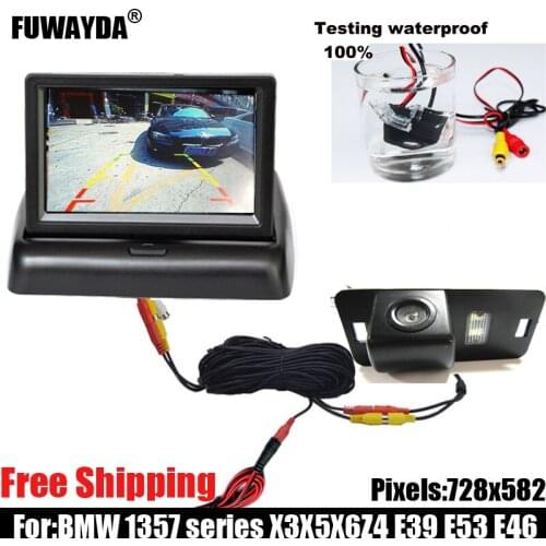 Free shipping !!! SONY CCD Car Rear View Reverse Parking CAMERA for BMW 1/3/5/6/7 Series X5 X6 E46 E53 E70 E71 E39 E60N E61N