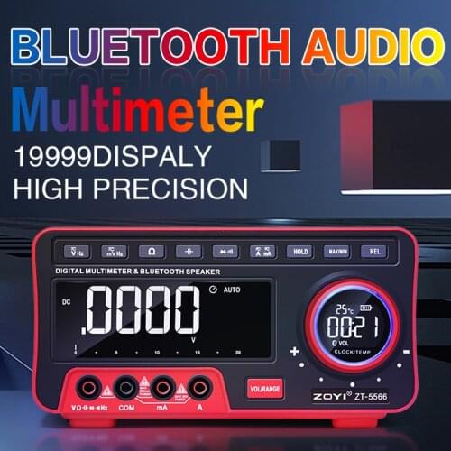 ZY-5566 Digital Multimeter Profesional Transistor Tester 19999 Counts Auto Range Voltmeter Multifunction Process Calibrator