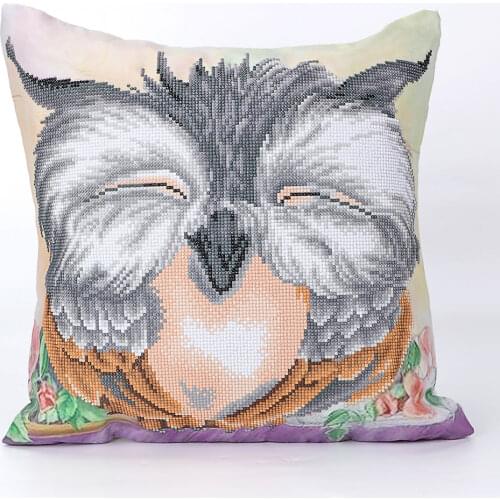 Flag with Eagle Partial AB Diamond Mosaic Paintings Cushion Cover Cross Stitch Kits Art 5D DIY Embroidery Pillow Case Decor Home