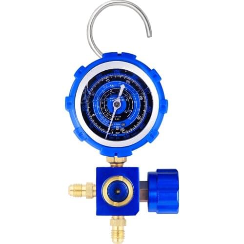 Air conditioning refrigerant gauge Refrigerant charging hose Pressure Gauge R22/R410A Refrigerant Portable Repair Tool