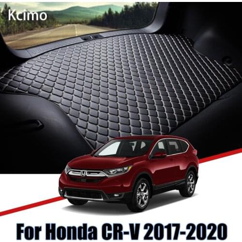 Leather Car Trunk Mat CRV Auto Carpet Tail Cargo Liner For Honda CR-V 2017 2018 2019 2020 Trunk Boot Mat Rear Liners Pad