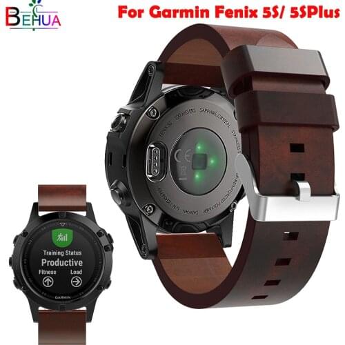 Leather watch band For Garmin Fenix 5S/5S Plus Smart Watch GPS Replacement Quick release fashion sport Wristband Strap watchband