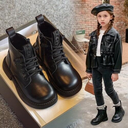KUCLUT Leather Boots For Girls