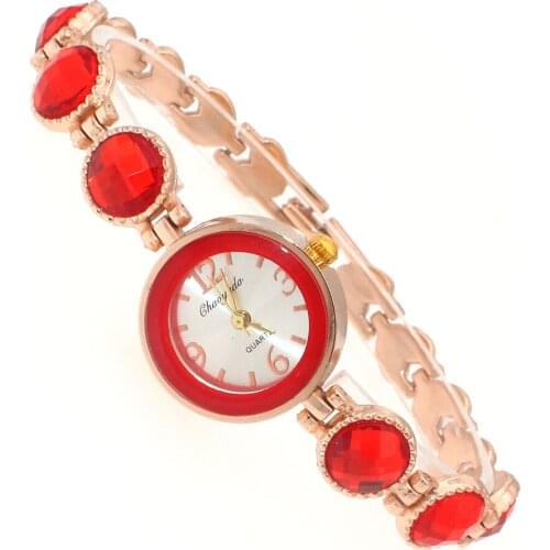 Hot Popular Fashion Color Dial 5 Color Available Lady Women Girl Watch Strap Quartz Dress Wristwatch New O14