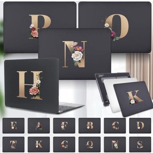 For Apple Macbook Pro Retina 13 15 16 Inch Touch Bar A2338 M1 A2251 A2289 Pro 16" A2141 Matte Initial Name Shell Case Cover