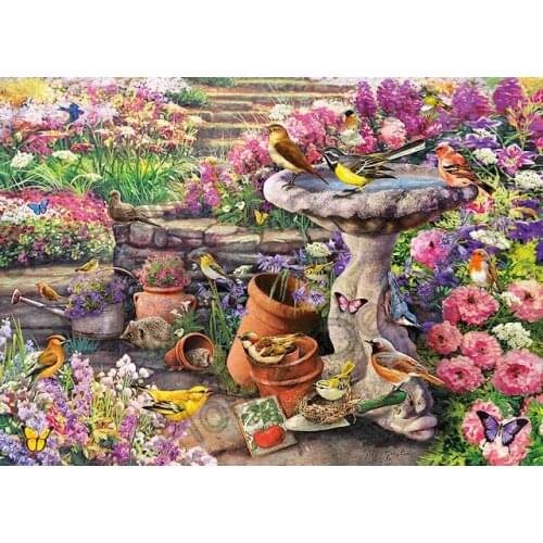 Floral and Birds Mosaic 5D Diy Diamond Painting Drill Resin Full Embroidery Landscape Needlework 3D Cross Stitch Kits stickers